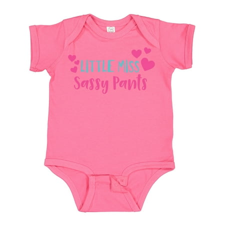 

Inktastic Little Miss Sassy Pants Sassy Sassy Girl Hearts Gift Baby Girl Bodysuit