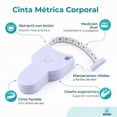 thumbnail image 2 of Cinta Métrica Corporal 150 cm Medición Precisa, 2 of 11