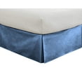 thumbnail image 2 of D.N.G. BEDDINGS 1 Piece Split Corner Tailored Bed Skirt, 12 Inch Deep Pocket, 800 Thread Cotton 100% Egyptian Cotton, King Size (76" x 80") Inch, Solid Medium Blue, 2 of 3