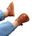thumbnail image 3 of Sunloudy Unisex Boys Girls First Walker Shoes Solid Color Soft Sole Roman Shoes, 3 of 5