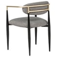 thumbnail image 6 of Bradbury Fabric Upholstered Dining Arm Chair Gray (Set of 2), 6 of 14