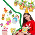 thumbnail image 3 of 18PCS Christmas Hanging Ornament Creative DIY Blank Painting Xmas Tree Ornament, 3 of 10