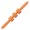 Orange, variant on Muscle Roller Massage Stick 3 Ball, Cellulite Massager, Deep Tissue Tight Fascia Massager, Leg, Back, Body Roller Deep Tissue Massage Stick Tools - White
