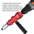 thumbnail image 4 of Rivet Adapter Set Nut Insert Fittings Drill Tool Kit Home Hand Tools Household Cordless Riveting Tool Adapting Accessory Drill Component Kit, 4 of 9