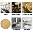 thumbnail image 4 of Plateau de Service Rond en Bois Décoratif pour Aliments, 4 of 5
