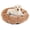 Bean Pink, variant on Esaierr Dog Cat Pet Products Bed Long Faux Fur Donut Pet Bed for Calming Cuddler Four Seasons Warm Plush Pet Mat