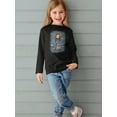thumbnail image 2 of Little Girl With Stars Long Sleeve Toddler -Image by Shutterstock,  4 Toddler, 2 of 4