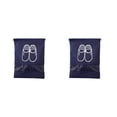 thumbnail image 4 of Naiovety 2020 nueva bolsa impermeable para zapatos, bolsa de almacenamiento de viaje, organizador de lavandería no tejido, bolsa portátil con azul oscuro medio 2piezas, 4 of 6