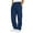 Blue, variant on Inleife Mens Sweatpants Plus Size Men's Rope Loosening Waist Color Pocket Trousers Loose Sports Trousers