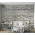 thumbnail image 7 of Tiptophomedecor Background & Patterns Wallpaper Wall Mural - Beige Weathered Brick Wall, 7 of 7
