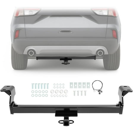 KOJEM Class 2 Trailer Hitch 1.25 Inch Square Receiver Compatible with 2020-2025 Ford Escape Except PHEV/Plug-in-Hybrids Tow Hitch