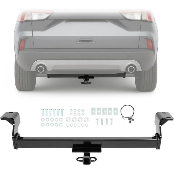 KOJEM Class 2 Trailer Hitch 1.25 Inch Square Receiver Compatible with 2020-2025 Ford Escape Except PHEV/Plug-in-Hybrids Tow Hitch