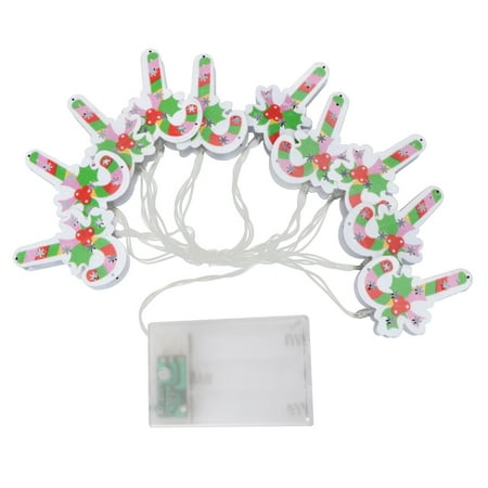 

Hemoton 1 Pc Santa Cane Lamp Christmas String Lights Decorative LED Lights Pendant (USB)