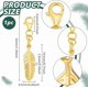 thumbnail image 2 of Colgantes de plumas de 32 mm en plata de ley 925 con clip para collares y joyas., 2 of 9