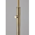 thumbnail image 5 of Adesso Camden 71.5" Antique Brass Arc Floor Lamp with Smoked Swirl Glass Globe Shade, 5 of 5