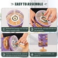 thumbnail image 4 of Lamp Printed Gifts Table Lamp USB Bedside Desk Nightstand Lamp Wood Base for Bedroom Living Room Office Desk College Dorm Halloween-themed Box Opening, 4 of 7