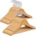 thumbnail image 1 of Perchas de madera para niños SONGMICS 20 unidades color natural y plateado, 1 of 5