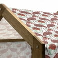 thumbnail image 4 of Flamingo Pet House, Bird with Floral Abstract Ornaments Hand Drawn Lilies, Outdoor & Indoor Portable Dog Kennel with Pillow and Cover, 5 Sizes, Red Coral Sea Green, by Ambesonne, 4 of 4