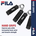 thumbnail image 4 of FILA Accessories Hand Grip Strengthener 2-Pack Foam Handle Medium Spring Coil Resistance for Physical Therapy, Arthritis, Carpel Tunnel, Finger, Forearm & Hand Pain Relief, Red, 4 of 6