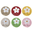 thumbnail image 1 of 6Pcs Japanese Style Cotton Rope Placemat Insulation Mat Plate Cup Coaster, 1 of 8