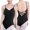 Black, variant on Women's Strapless Half-body Back-crossed Gymnastics Leotard With Padded Cups For Ballet Training Strappy Back Jumpsuit With Built-in Bra For Dance Yoga And Athletic Wear Red S