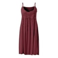 thumbnail image 4 of Femmes Été Décontracté Sans Manches Mini Plaine Plissé Gilet Gilet Robes T-Shirt Robe, 4 of 5