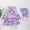 Pink, variant on Laipiong Girls' Swimsuit 2026 Stylish Funny Cute Print Dress Style Sun Bathing Suits Long Sleeved Rash Guard Comfy Beach Swimwear