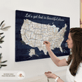 thumbnail image 5 of Elephant Stock Beautiful Places Push Pin Usa Map Wall Art - Map Canvas Art - 36" x 24", 5 of 8