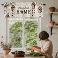 thumbnail image 6 of Sweet Home Rod Pocket Curtain Valance, Western Stars Bird Houses Farmhouse Retro Farmhouse Window Valance for Living Room, Bedroom, Kitchen 42"W x 12"L, 6 of 9