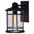 thumbnail image 1 of CWI Lighting Belmont 1 Light Outdoor Black Wall Lantern, 1 of 5