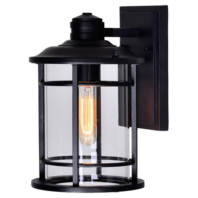 CWI Lighting Belmont Lanterne Murale Extérieure Noire à 1 Lumière