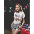 thumbnail image 2 of Independence Day Usa! T-Shirt Women -Image by Shutterstock, Female XX-Large, 2 of 4