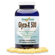 Good State Glyco-X 500 with Berberine HCL, 240 Veggie Capsules