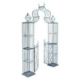 thumbnail image 5 of SAFAVIEH Beatrix Outdoor Patio Arbor with Door, Antique Blue, 5 of 12