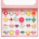 thumbnail image 1 of Anillos de Joya Ajustables para Niña PinkSheep (24 Anillos), 1 of 7