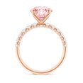 thumbnail image 3 of Rosec Jewels IGI Certified Lab Grown Diamond Pink Engagement Ring 3 Carat - VS1 Grade, 18K Rose Gold, US 8.00, 3 of 9