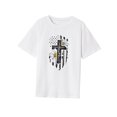 thumbnail image 3 of Camiseta para mujer de Pascua Streetwear elegante y ligera camiseta de cuello redondo para caminar S, 3 of 7