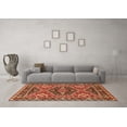 thumbnail image 3 of Ahgly Company Indoor Square Persian Orange Traditional Area Rugs, 7' Square, 3 of 4