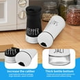 thumbnail image 5 of Qissep 2Pcs 4 oz Salt and Pepper Shakers Sets,Stainless Steel Spice Dispenser,with Adjustable Pour Holes,for Kitchen Dining Cooking BBQ,Black&White, 5 of 8