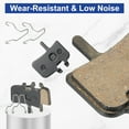 thumbnail image 5 of Disc Brake Pad 1.38" x 1.26" Semi-Metallic Bike Brake Pads with Spring for BB7 M355 M446 M640 Mountain Road Bikes, Black, 5 of 7