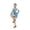 Sky Blue, variant on Girls Latin Dance Dress Sleeveless Sequin Fringe Performance Gown Sparkly Apparel For Stage Competition Talent Show
