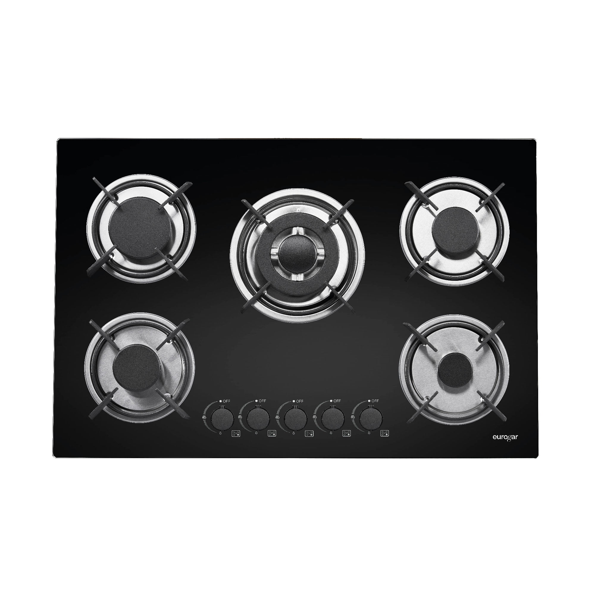 Parrilla A Gas 5 Quemadores Vidrio Templado Eurogar EU5TV Eurogar EU5VT ...