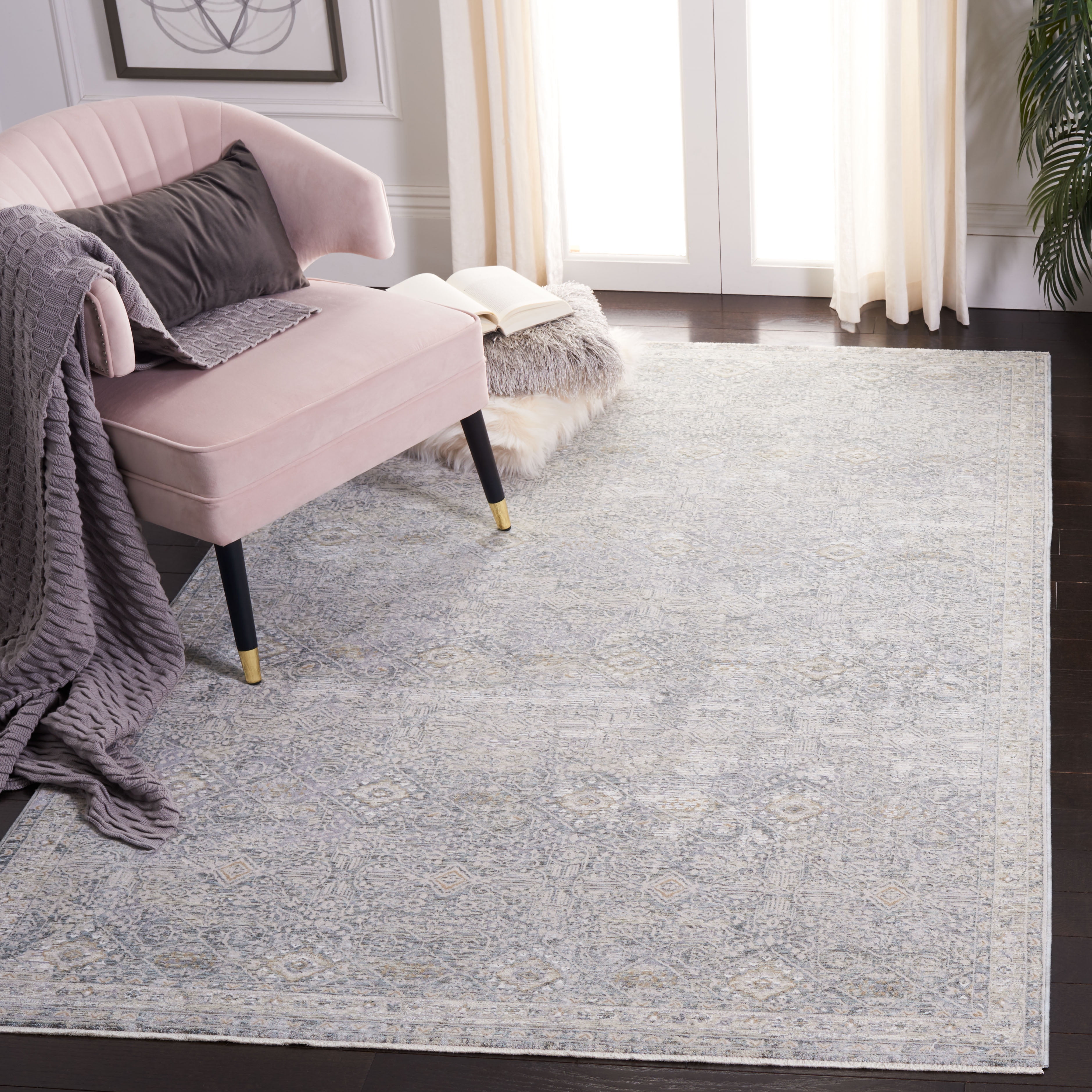 SAFAVIEH Webster Karenza Abstract Area Rug, Grey/Beige, 5' x 8'