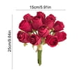 thumbnail image 3 of Horivan Artificial Silk Flower Bouquet Realistic Fake Flowers for Wedding Centerpieces, Home Decor, Photography Props, Vase Fillers, Long Lasting Floral Arrangement Spring Summer Decor, 3 of 7