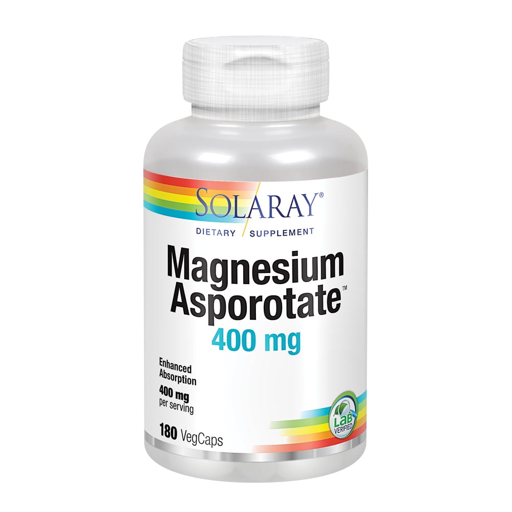 Solaray Magnesium Asporotate 400 mg Aspartate, Orotate & Citrate Complex Healthy Heart