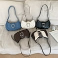 thumbnail image 2 of Bolso de mano de un solo hombro de alta gama para mujer, bolso de mezclilla a juego con el arco del triunfo, bolso para mujer, 2 of 6
