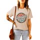 thumbnail image 3 of ABPHQTO Camiseta de manga corta con estampado gráfico de fresa caqui para mujer, 3 of 5