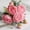 Pink, variant on Spencer 2 Bouquet 9Heads Artificial Peony Silk Flower Leaf Home Office Wedding Party Festival Bar Decor