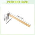 thumbnail image 2 of Japanese Hand Tiller/Rake for Garden, 15.4 Inches Stainless Steel Cultivator with Garden Hoe for Digging, Weeding, and Planting, Gardening Tool with Wooden Handle, 2 of 6