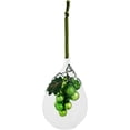 thumbnail image 3 of Northlight 6" Grape Cluster in Teardrop Cloche Christmas Ornament - White/Green, 3 of 7